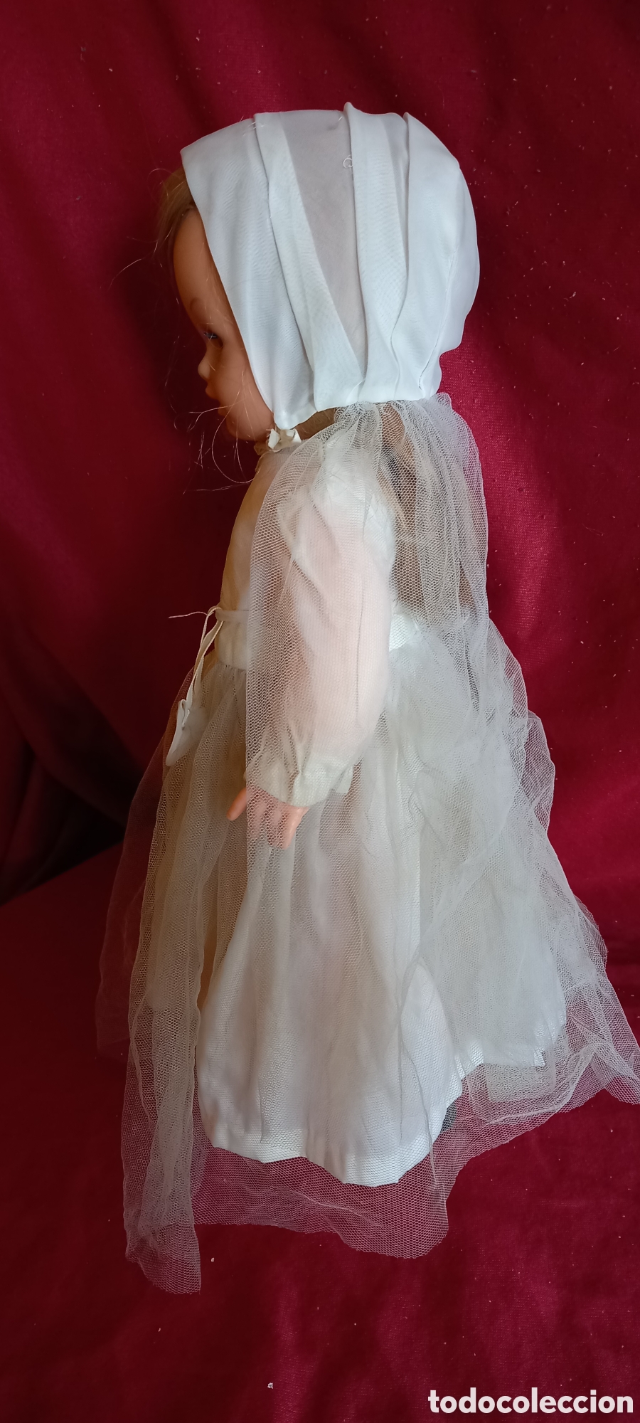 Mu&ntilde;ecas espa&ntilde;olas modernas: ANTIGUA MU&Ntilde;ECA CELESTE ANDADORA bb O BB DE COMUNION N.2 - Foto 4