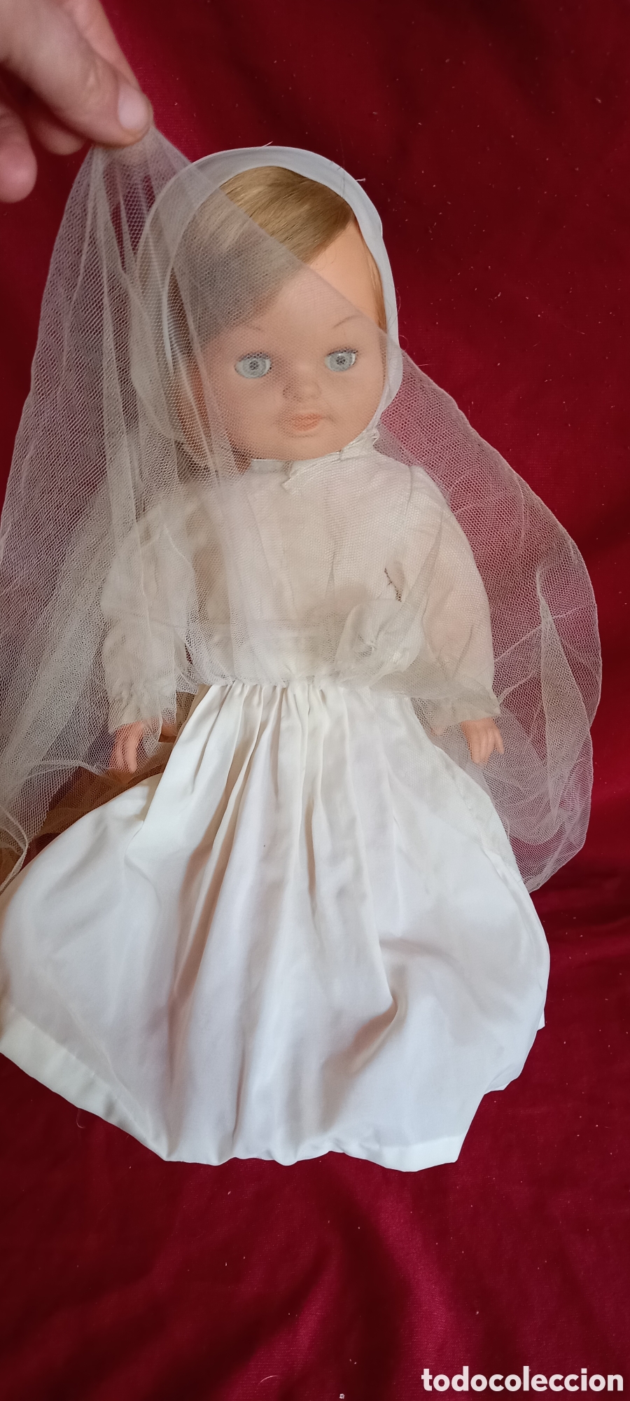 Mu&ntilde;ecas espa&ntilde;olas modernas: ANTIGUA MU&Ntilde;ECA CELESTE ANDADORA bb O BB DE COMUNION N.2 - Foto 9