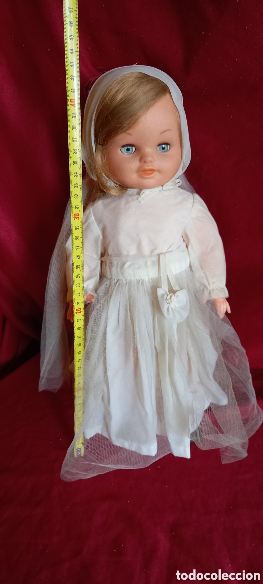 Mu&ntilde;ecas espa&ntilde;olas modernas: ANTIGUA MU&Ntilde;ECA CELESTE ANDADORA bb O BB DE COMUNION N.2 - Foto 18