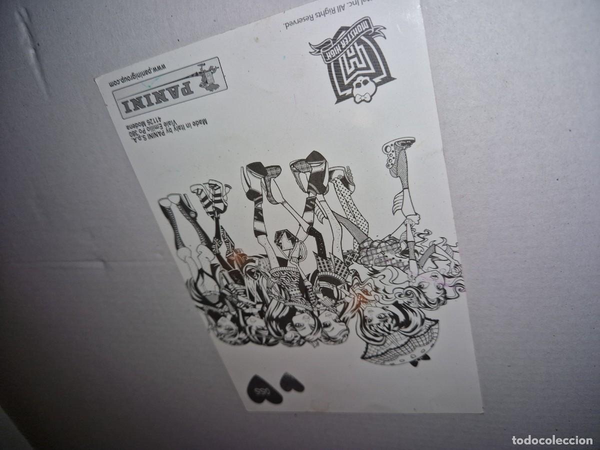 Mu&ntilde;ecas espa&ntilde;olas modernas: MU&Ntilde;ECA MONSTER HIGH - PANINI - TARJETA - Foto 2