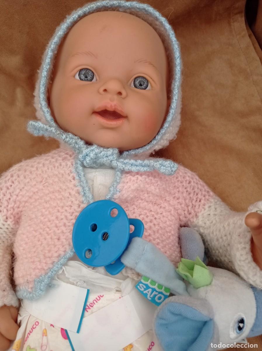Mu&ntilde;ecas espa&ntilde;olas modernas: MU&Ntilde;ECO BEBE ANTIGUO CON GORRO - Foto 2