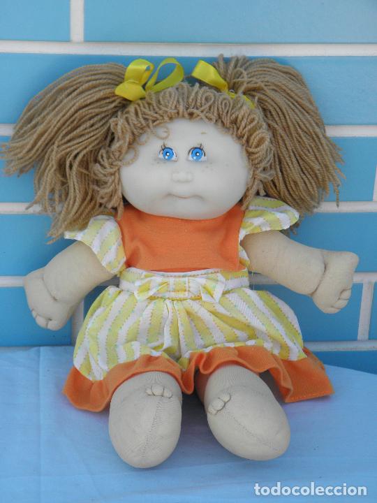 Mu&ntilde;ecas espa&ntilde;olas modernas: Antigua mu&ntilde;eca Repollo estilo Cabbage Patch Kids sin marca - Foto 1