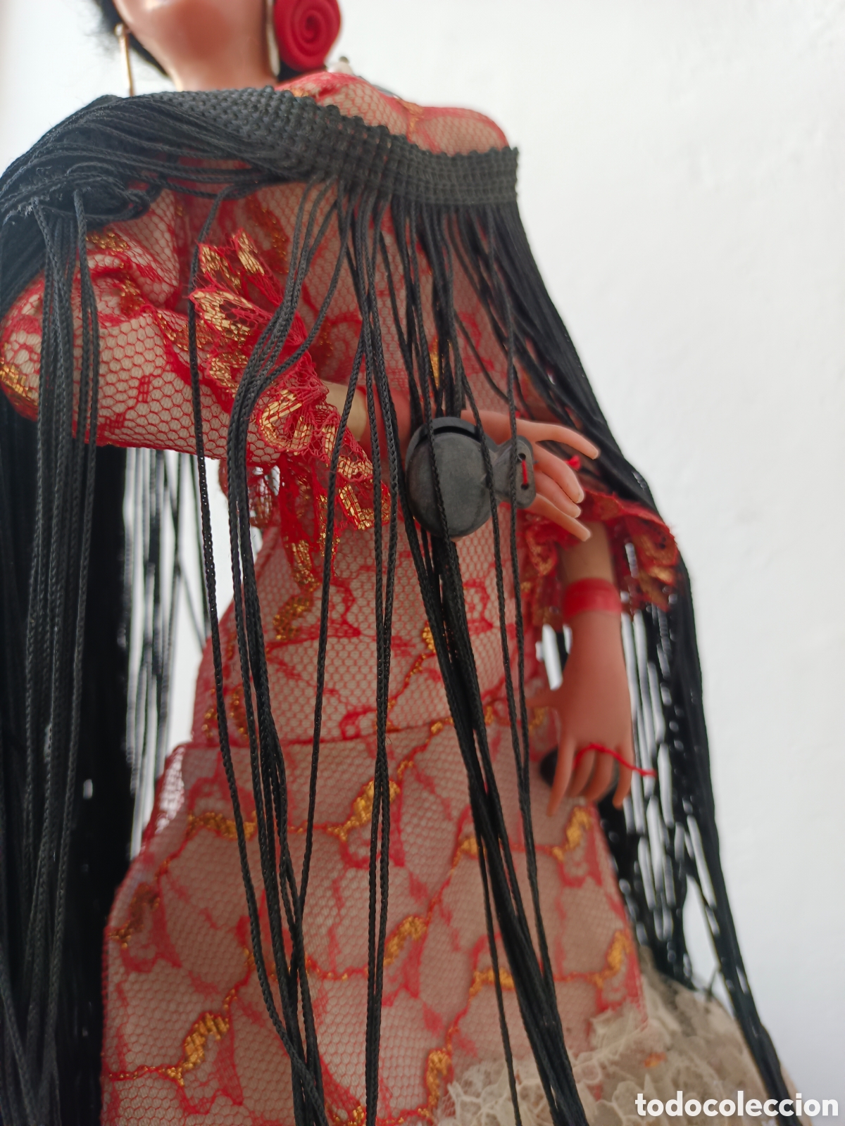 Mu&ntilde;ecas espa&ntilde;olas modernas: Antigua mu&ntilde;eca flamenca 46cm - Foto 8