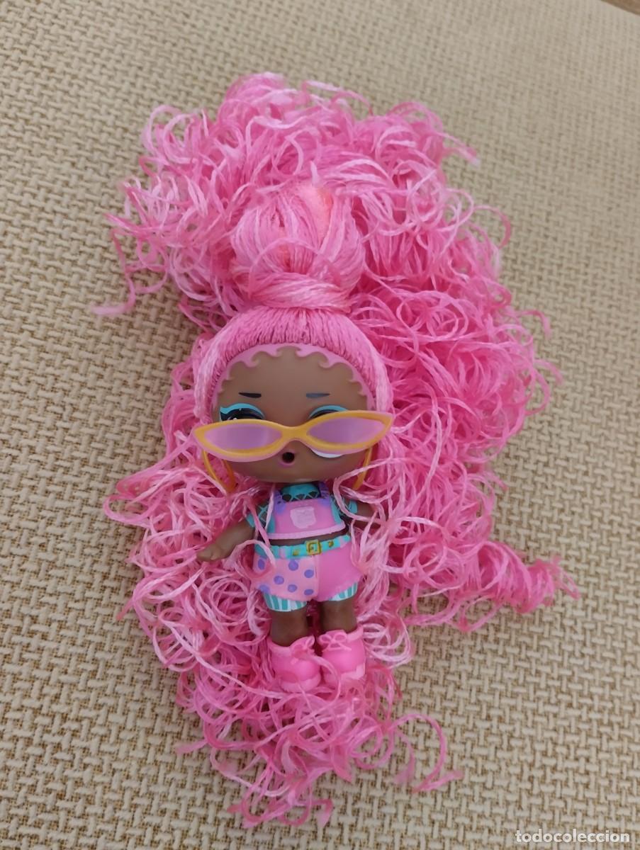 Mu&ntilde;ecas espa&ntilde;olas modernas: Mu&ntilde;eca Lol Surprise pelo rosa - Foto 1