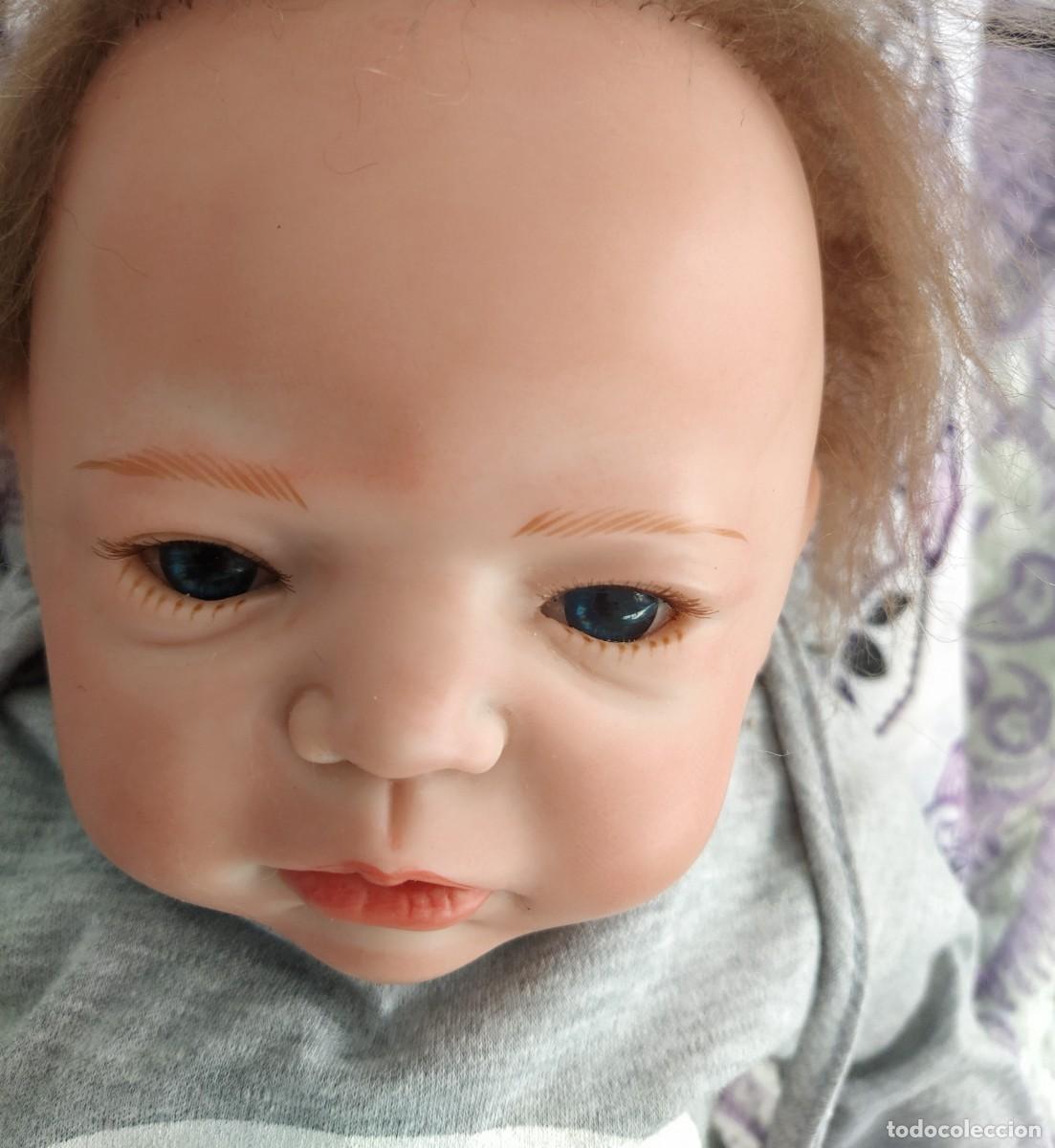 Mu&ntilde;ecas espa&ntilde;olas modernas: Mu&ntilde;eco bebe reborn vinilo - Foto 6