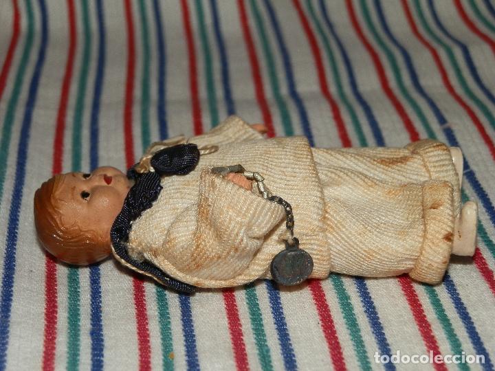 Mu&ntilde;ecas espa&ntilde;olas modernas: ANTIGUA MU&Ntilde;ECA COMUNION CELULOIDE, 9 CM - Foto 4