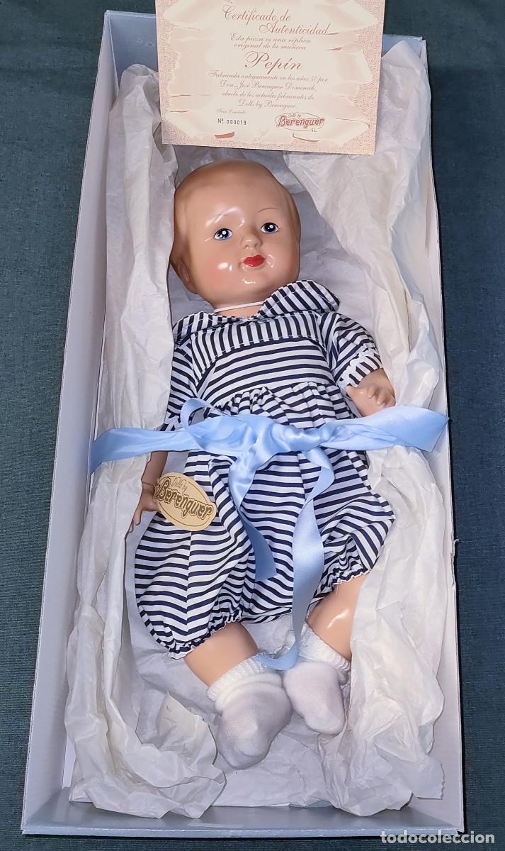 Poup&eacute;es Espagnoles Modernes: PRECIOSA MU&Ntilde;ECA / BEB&Eacute; PEP&Iacute;N DE BERENGUER SIN USO EN SU CAJA ORIGINAL - NUMERADA Y CON CERTIFICADO -
