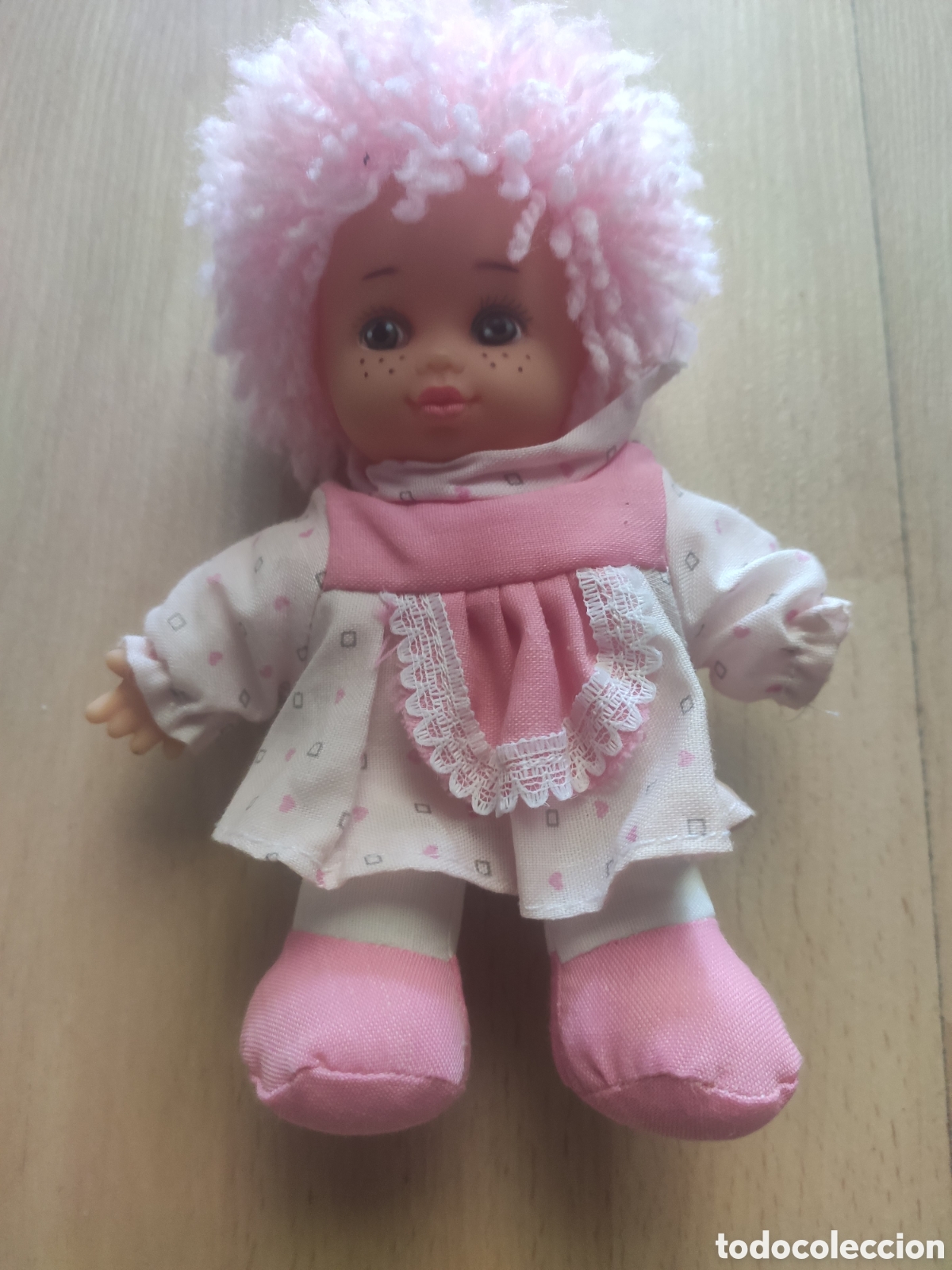 Mu&ntilde;ecas espa&ntilde;olas modernas: Mu&ntilde;eca peque&ntilde;a rosa antigua - Foto 1