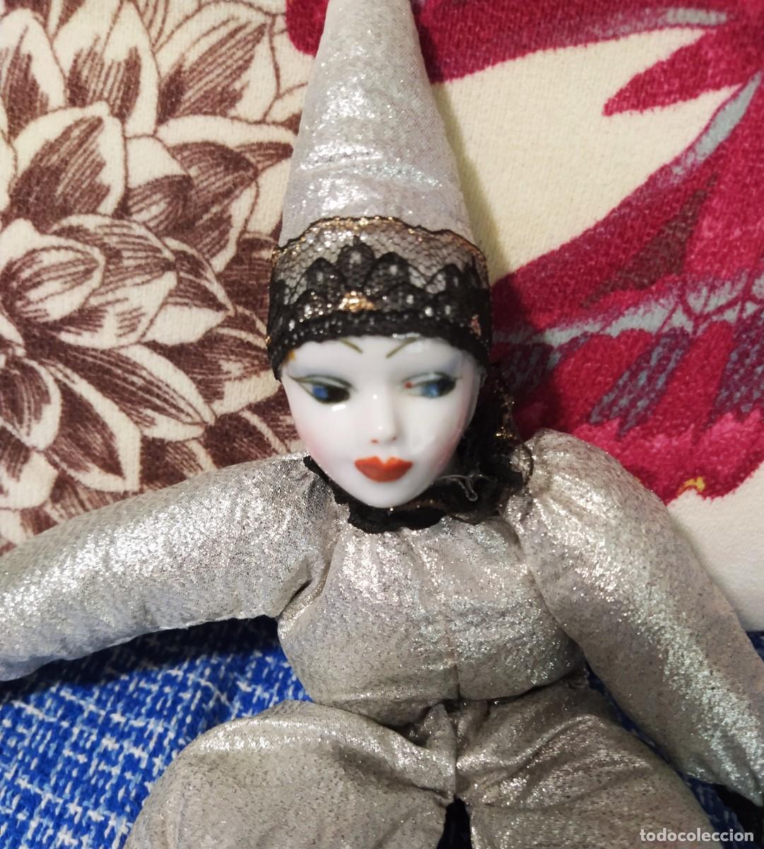 Mu&ntilde;ecas espa&ntilde;olas modernas: Mu&ntilde;eca arlequ&iacute;n porcelana - Foto 5