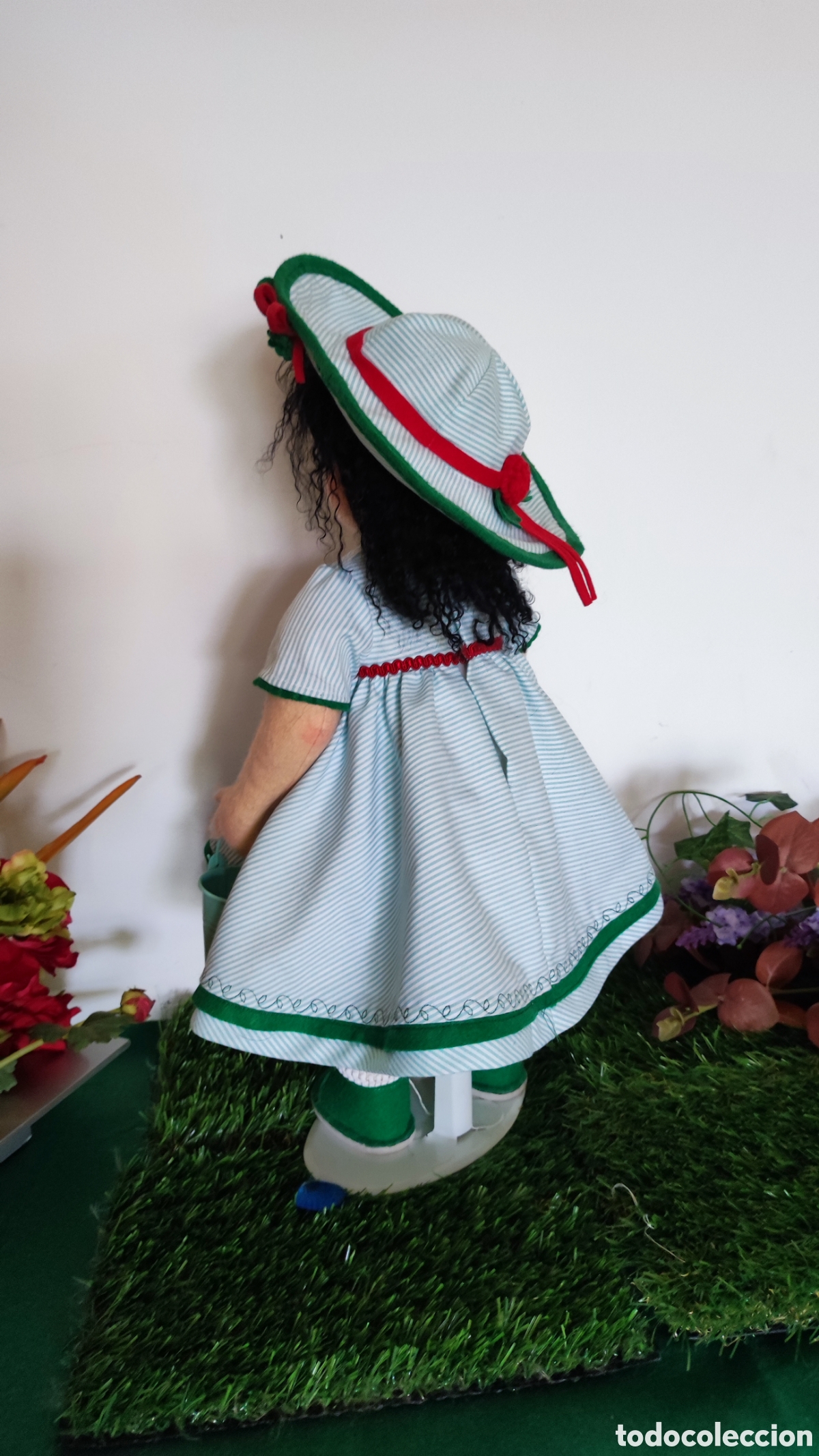 Mu&ntilde;ecas espa&ntilde;olas modernas: Mu&ntilde;eca de fieltro mide 44cm - Foto 5