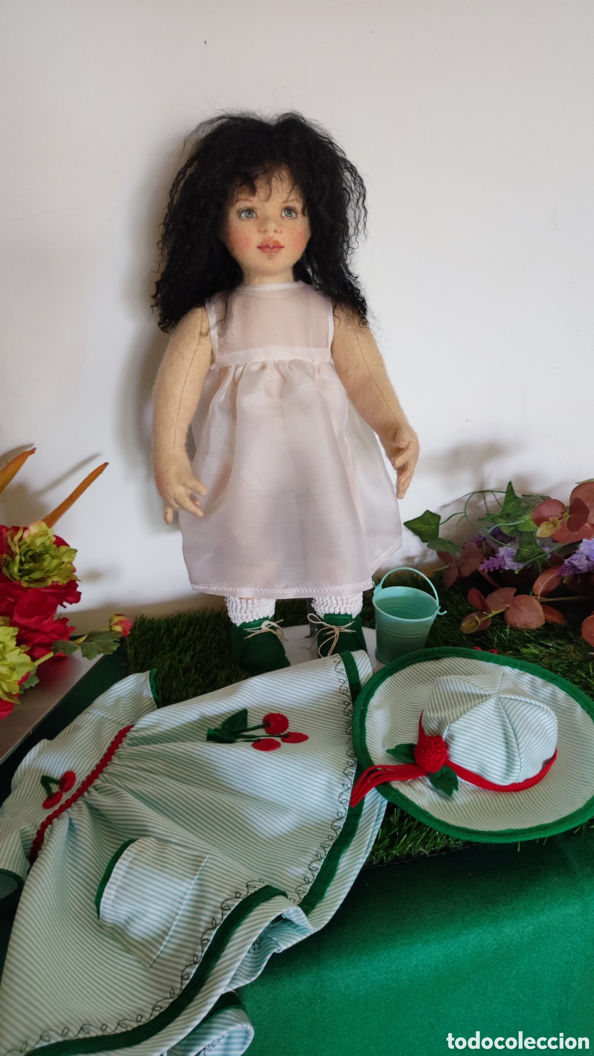 Mu&ntilde;ecas espa&ntilde;olas modernas: Mu&ntilde;eca de fieltro mide 44cm - Foto 10