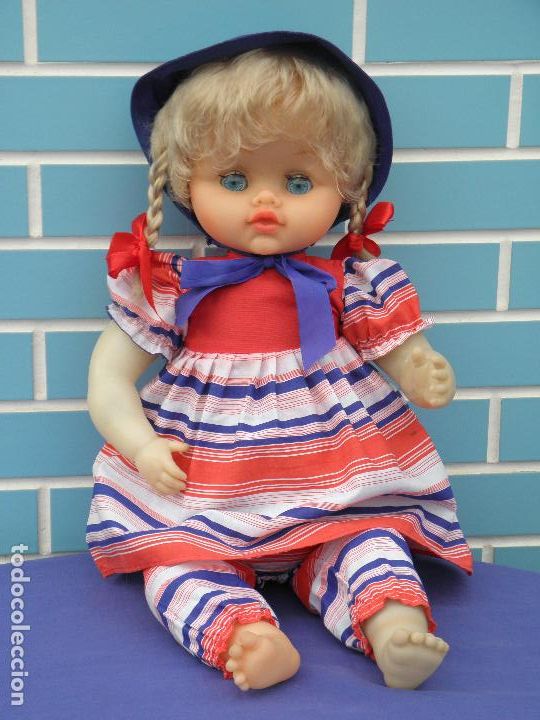 Mu&ntilde;ecas espa&ntilde;olas modernas: Antigua mu&ntilde;eca francesa Bella de 60 cm - Foto 1