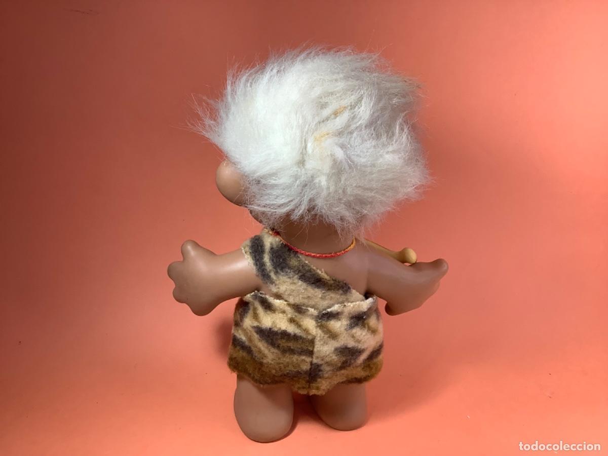Mu&ntilde;ecas espa&ntilde;olas modernas: ANTIGUO MU&Ntilde;ECO TROLL CAVERN&Iacute;COLA PELO BLANCO - Foto 4