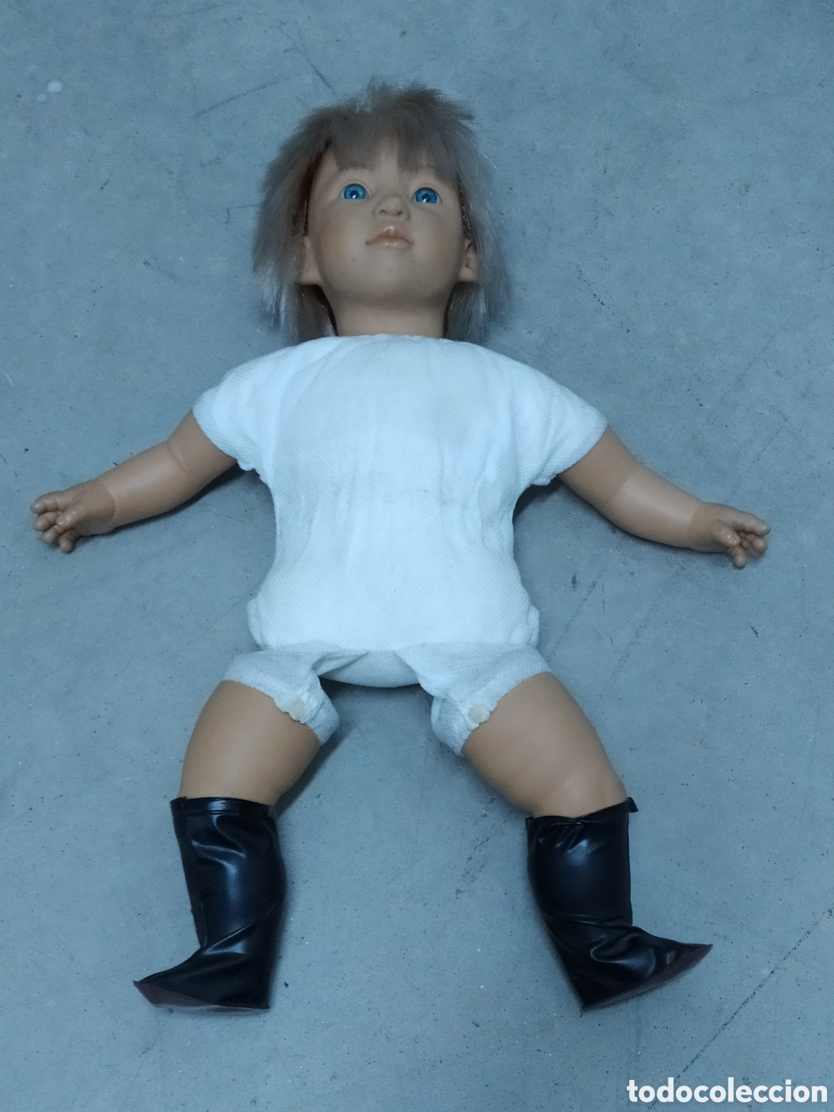 Mu&ntilde;ecas espa&ntilde;olas modernas: MU&Ntilde;ECA MARCADA M. SOLER - VINILO - 39 CM - Foto 6