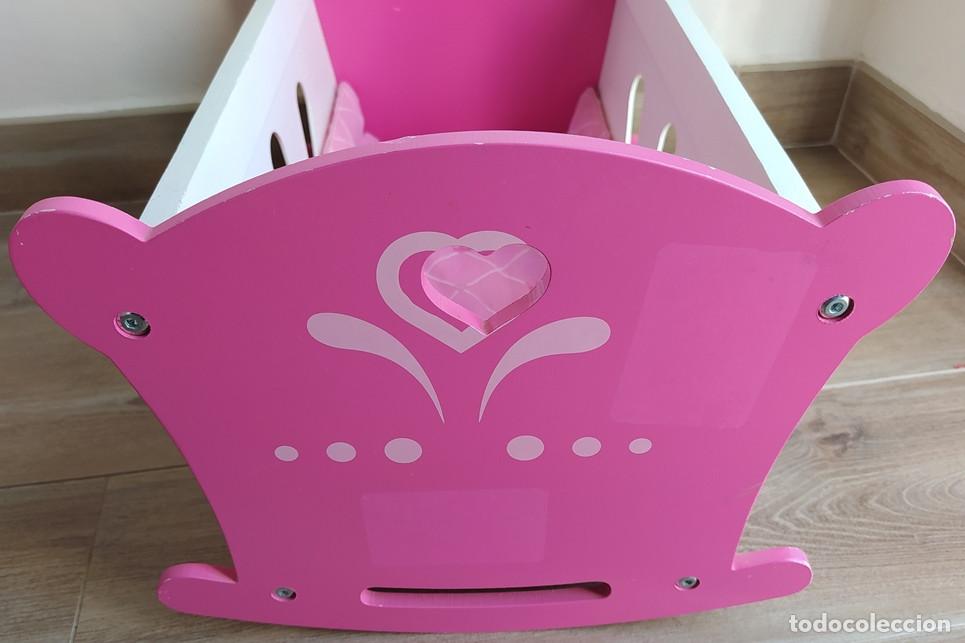 Mu&ntilde;ecas espa&ntilde;olas modernas: CUNA DE MADERA PARA MU&Ntilde;ECAS - 50 cm - Foto 6