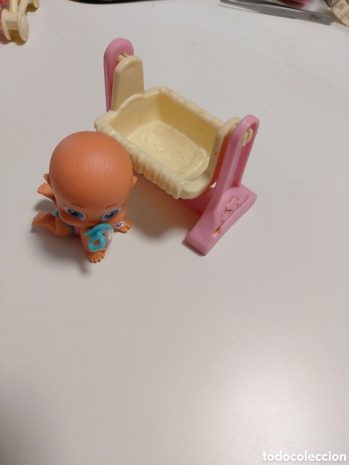 Mu&ntilde;ecas espa&ntilde;olas modernas: Cuna + bebe+ chupete - Foto 2