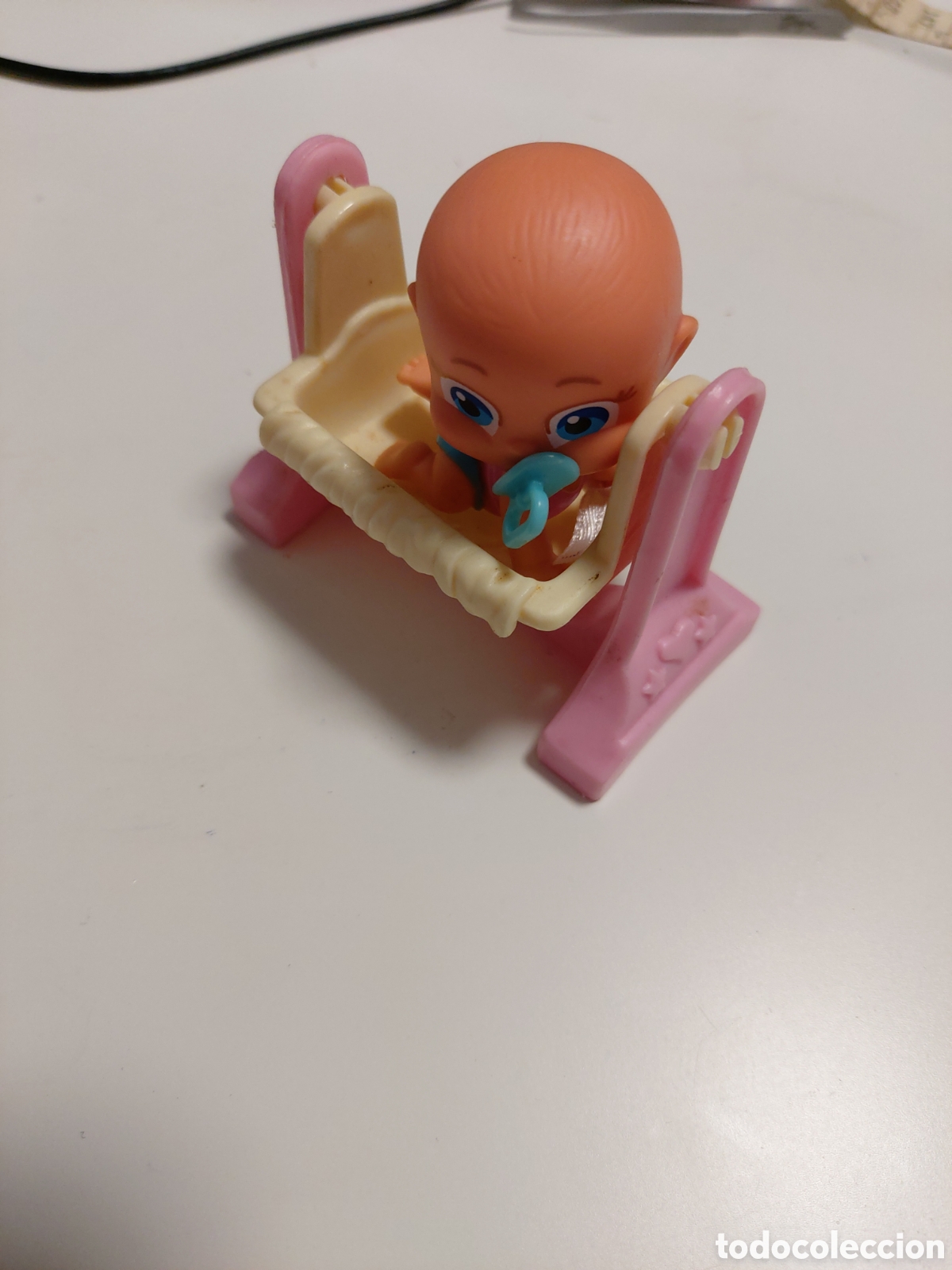 Mu&ntilde;ecas espa&ntilde;olas modernas: Cuna + bebe+ chupete - Foto 1