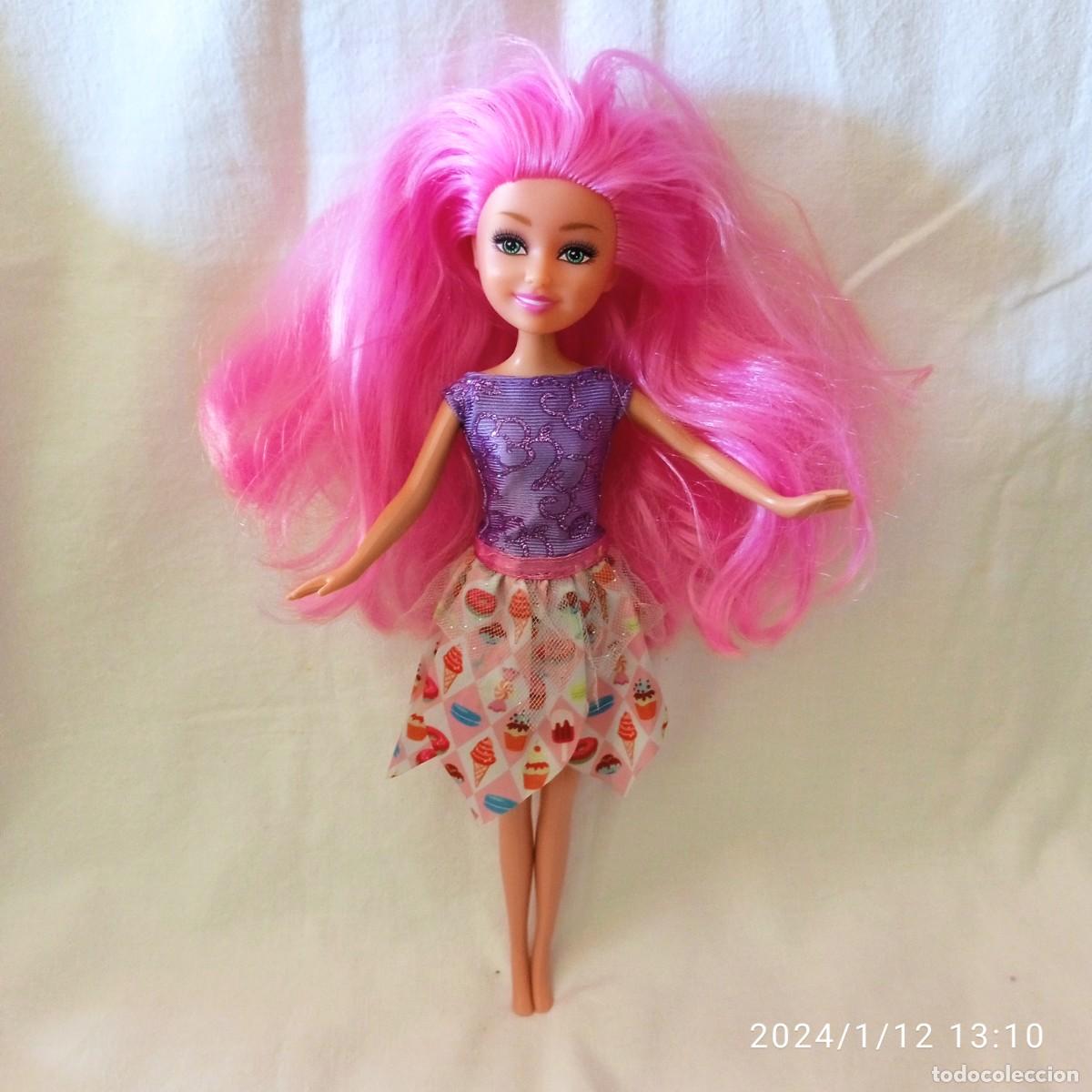 Mu&ntilde;ecas espa&ntilde;olas modernas: MU&Ntilde;ECA PELO ROSA-SIMILAR BARBIE - Foto 1