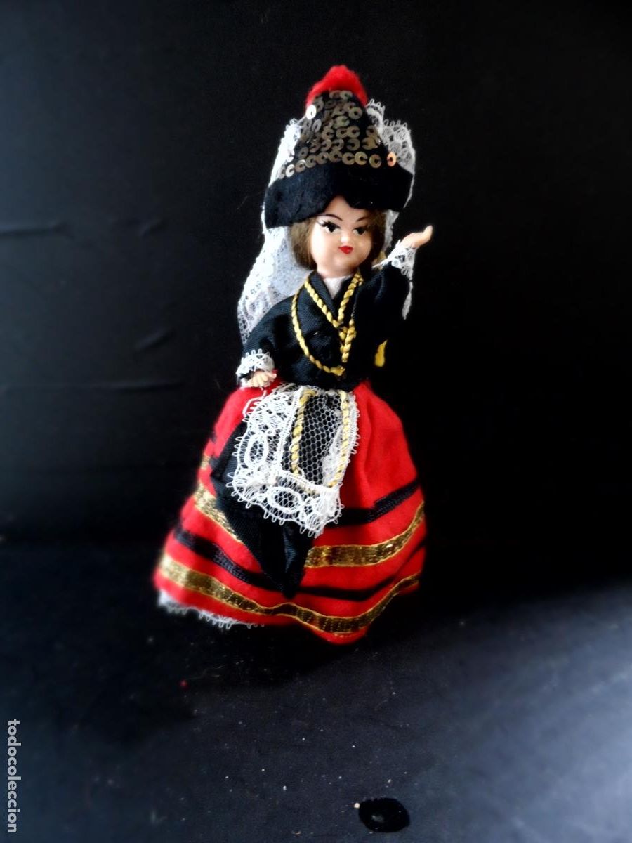 Mu&ntilde;ecas espa&ntilde;olas modernas: MU&Ntilde;ECA TRAJE REGIONAL 10CMS. - Foto 1