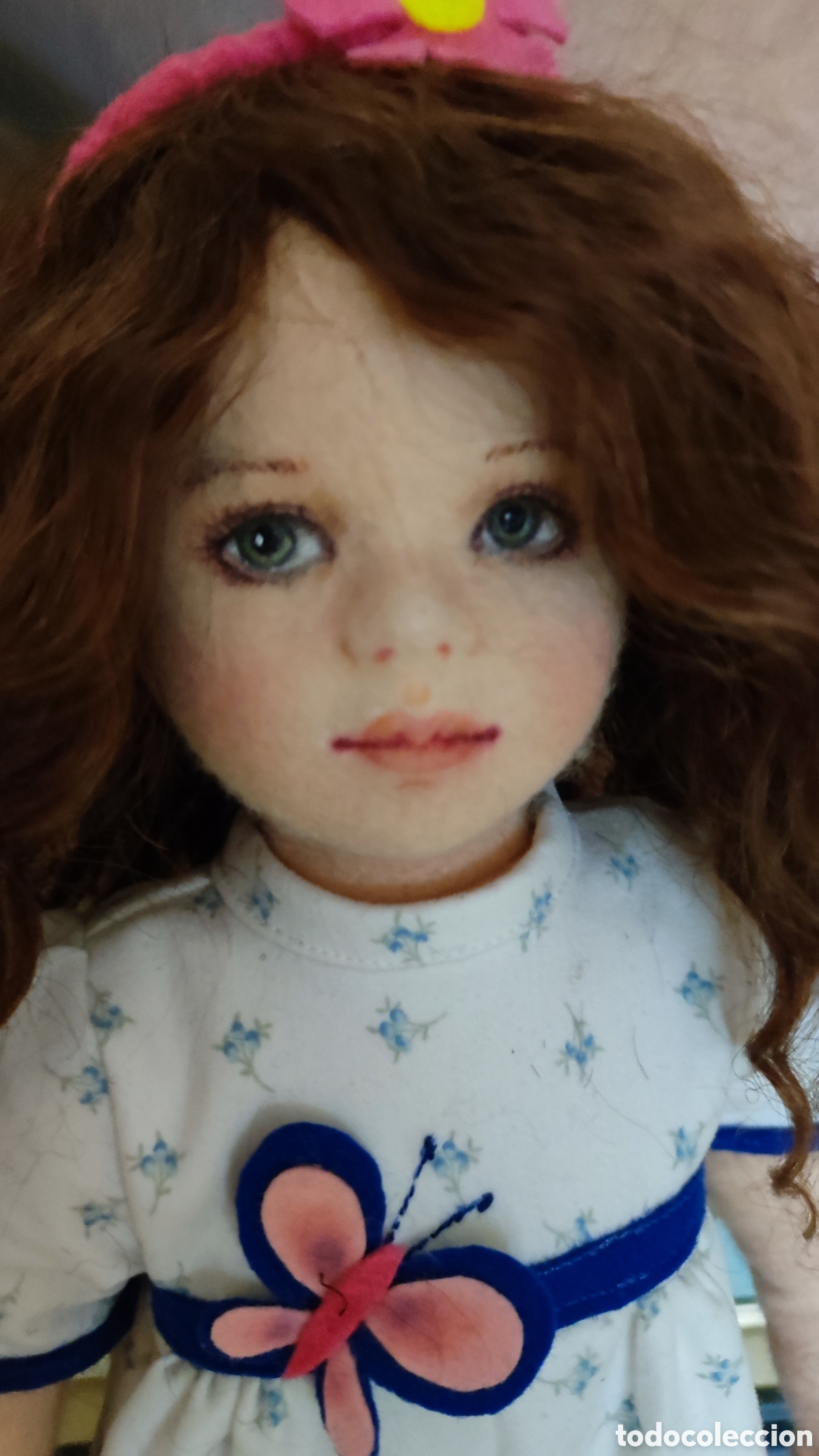 Mu&ntilde;ecas espa&ntilde;olas modernas: Mu&ntilde;eca de fieltro de lana - Foto 2
