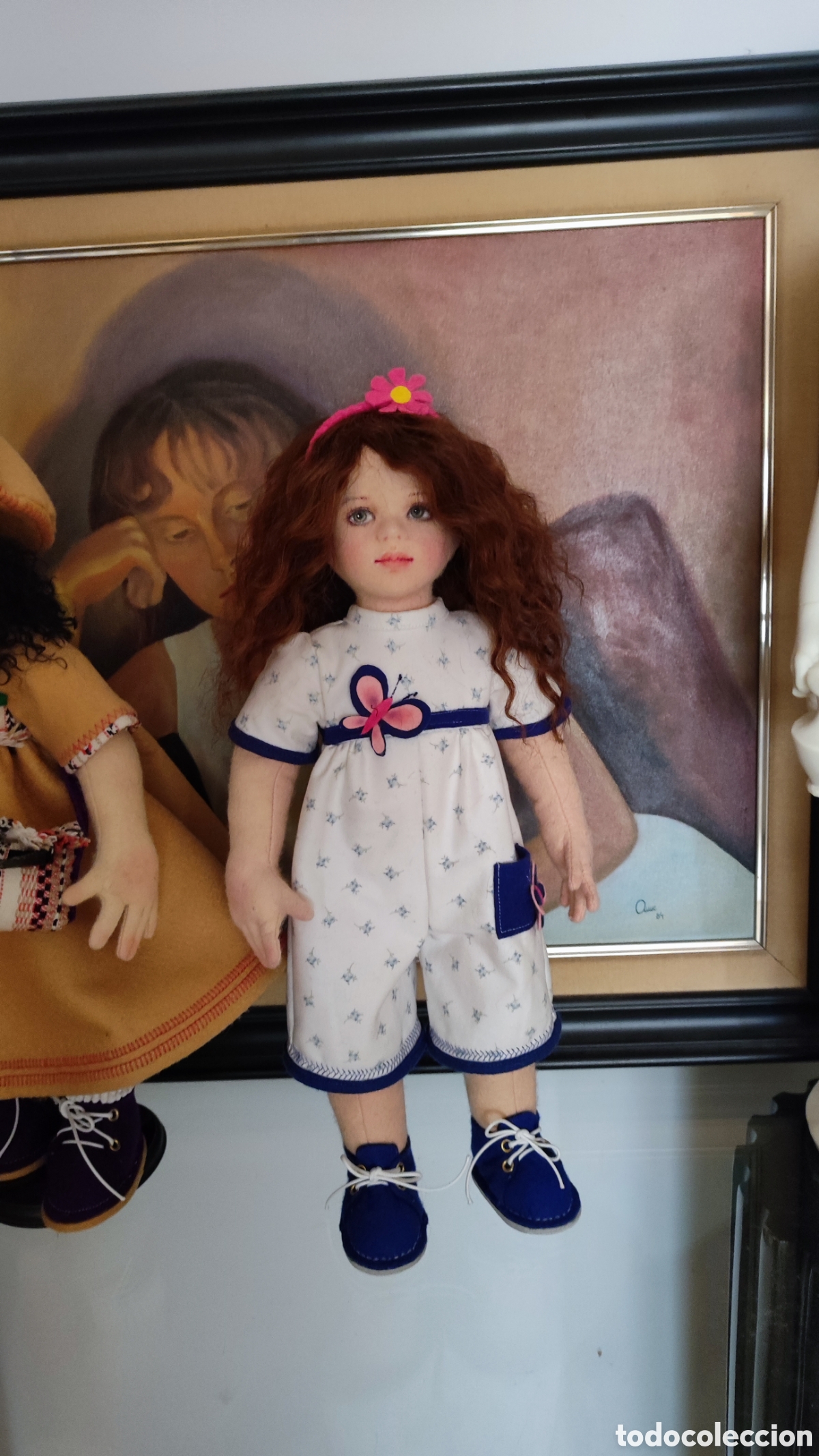Mu&ntilde;ecas espa&ntilde;olas modernas: Mu&ntilde;eca de fieltro de lana - Foto 3
