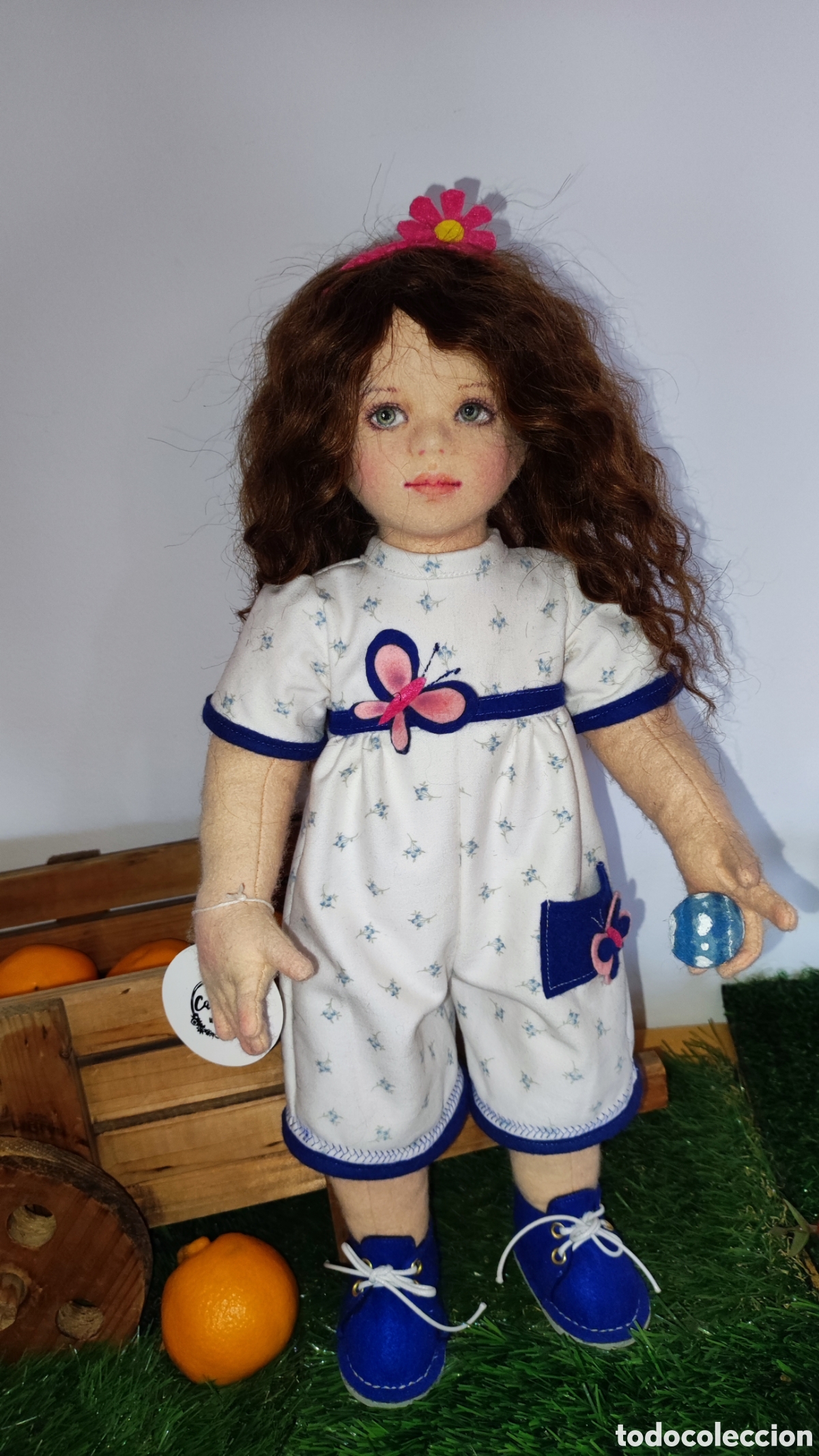 Mu&ntilde;ecas espa&ntilde;olas modernas: Mu&ntilde;eca de fieltro de lana - Foto 4