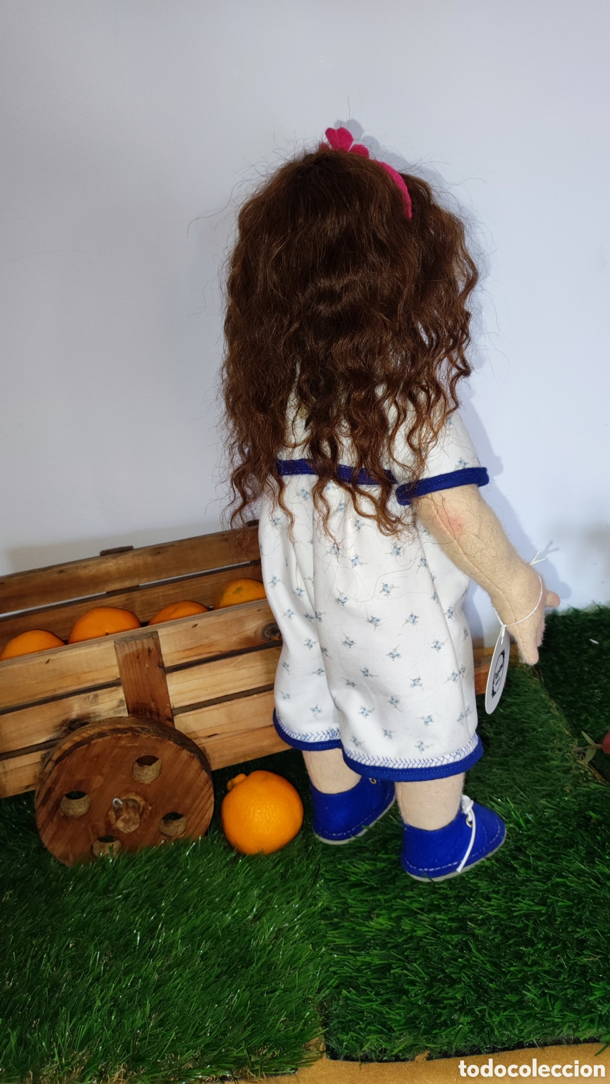 Mu&ntilde;ecas espa&ntilde;olas modernas: Mu&ntilde;eca de fieltro de lana - Foto 7