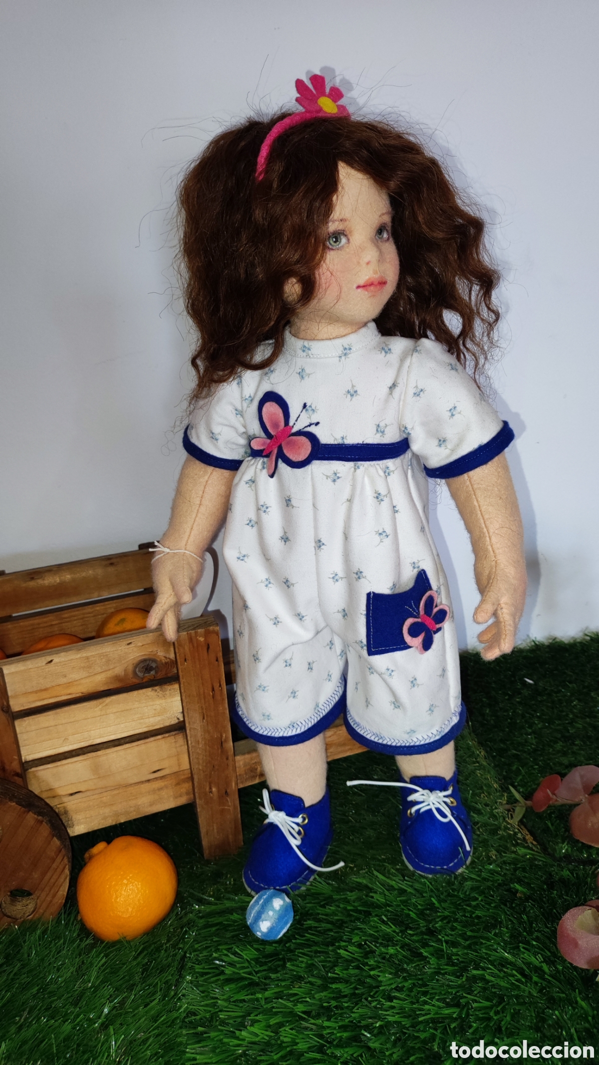 Mu&ntilde;ecas espa&ntilde;olas modernas: Mu&ntilde;eca de fieltro de lana - Foto 8