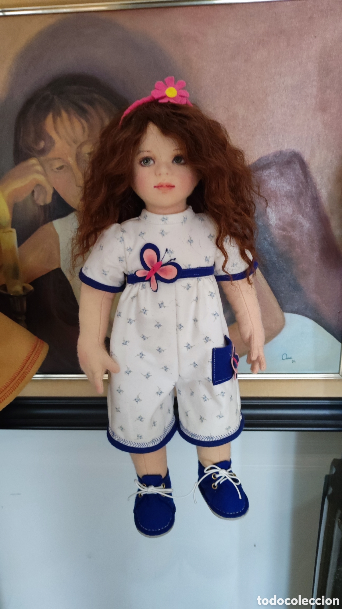 Mu&ntilde;ecas espa&ntilde;olas modernas: Mu&ntilde;eca de fieltro de lana - Foto 1