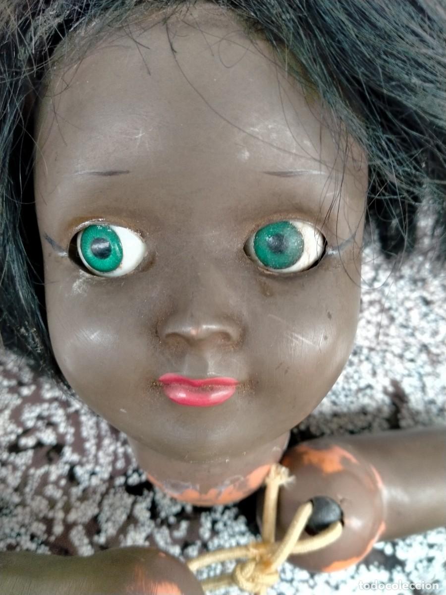 Mu&ntilde;ecas espa&ntilde;olas modernas: RESTOS DE MU&Ntilde;ECA NEGRA CELULOIDE - Foto 2