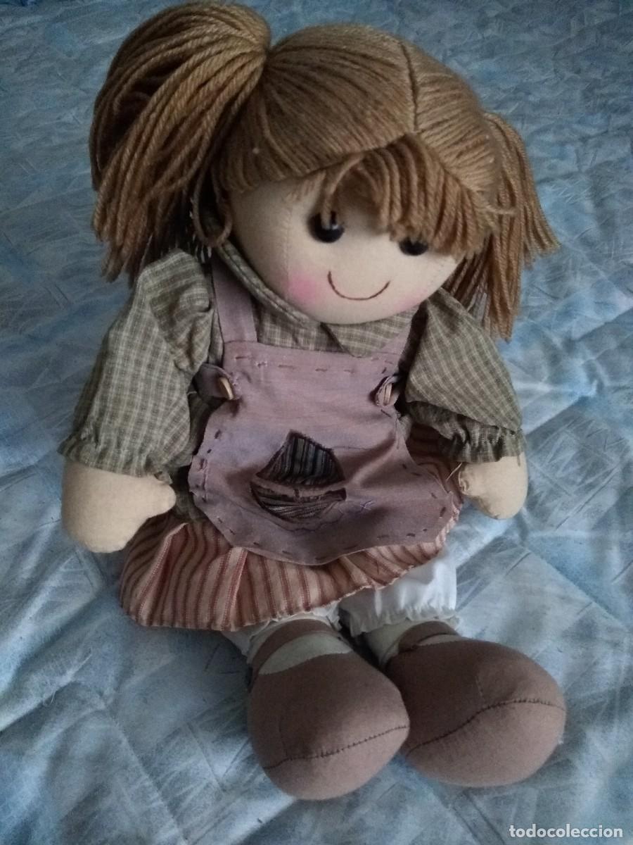 Mu&ntilde;ecas espa&ntilde;olas modernas: Mu&ntilde;eca de trapo . 42 cms - Foto 1