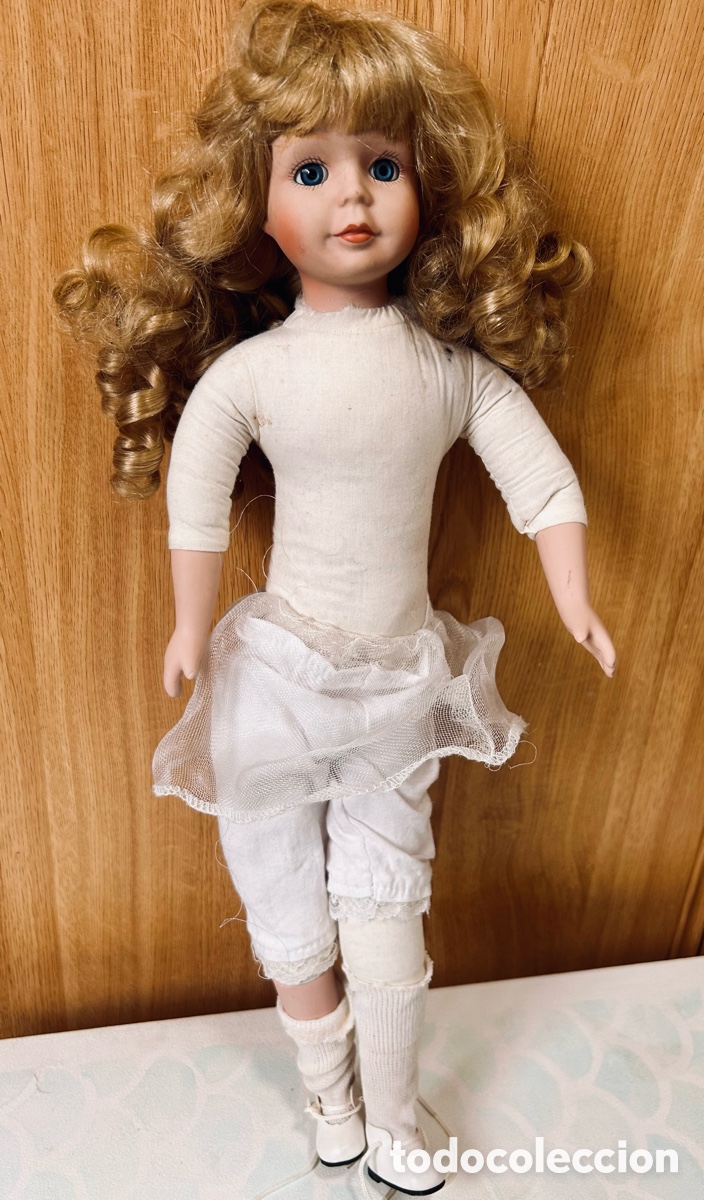 Mu&ntilde;ecas espa&ntilde;olas modernas: Mu&ntilde;eca de porcelana 48cm - Foto 2