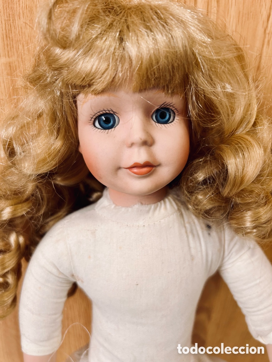 Mu&ntilde;ecas espa&ntilde;olas modernas: Mu&ntilde;eca de porcelana 48cm - Foto 1