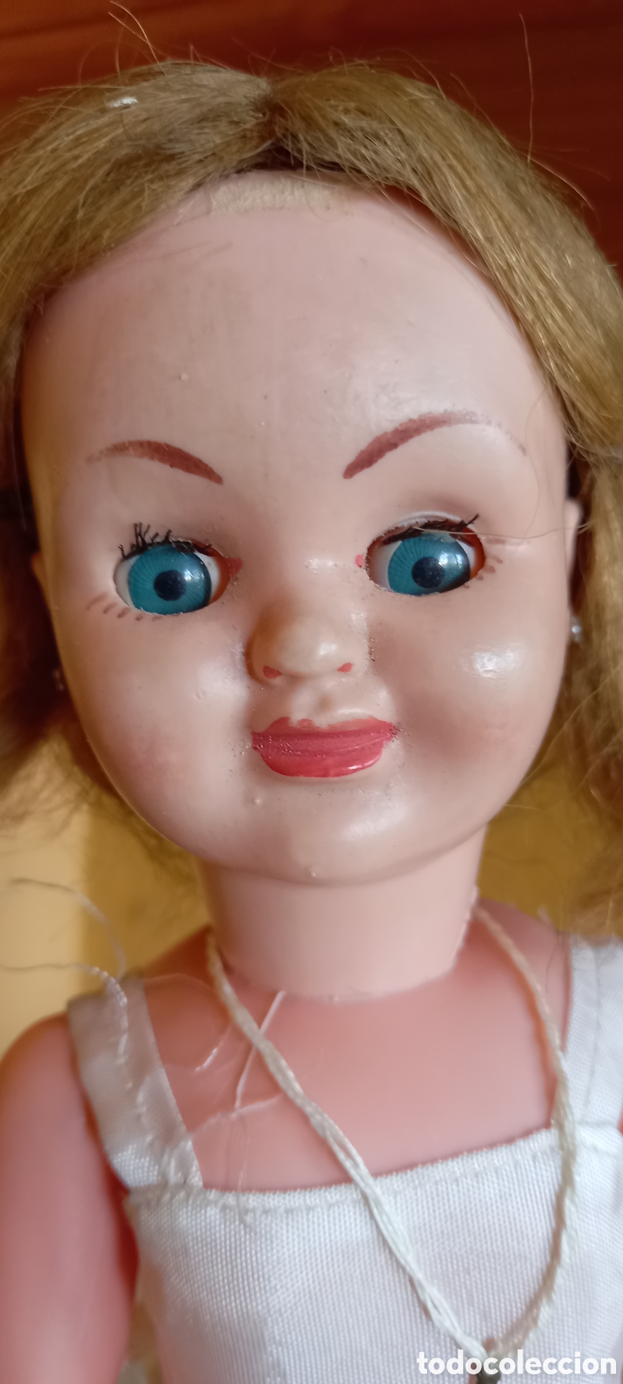 Mu&ntilde;ecas espa&ntilde;olas modernas: ANTIGUA MU&Ntilde;ECA DE COMUNION MIDE 36CM APROX - Foto 4