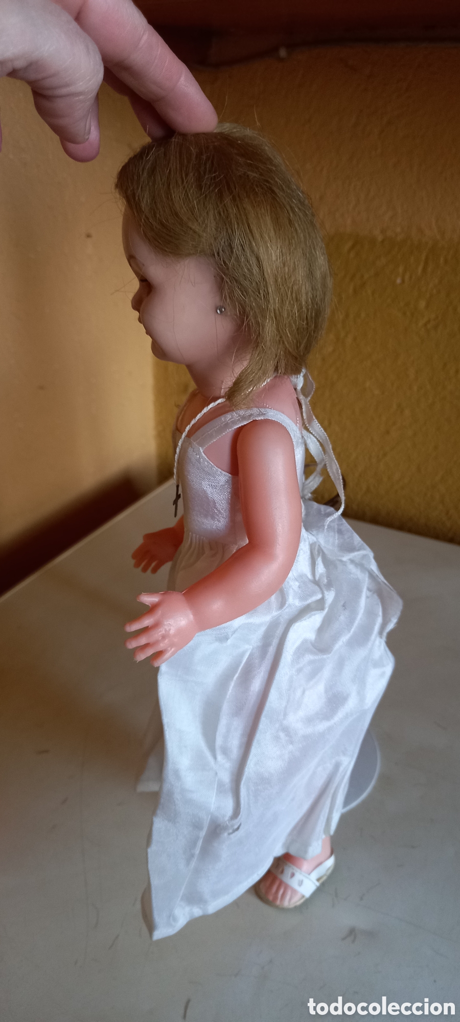 Mu&ntilde;ecas espa&ntilde;olas modernas: ANTIGUA MU&Ntilde;ECA DE COMUNION MIDE 36CM APROX - Foto 6