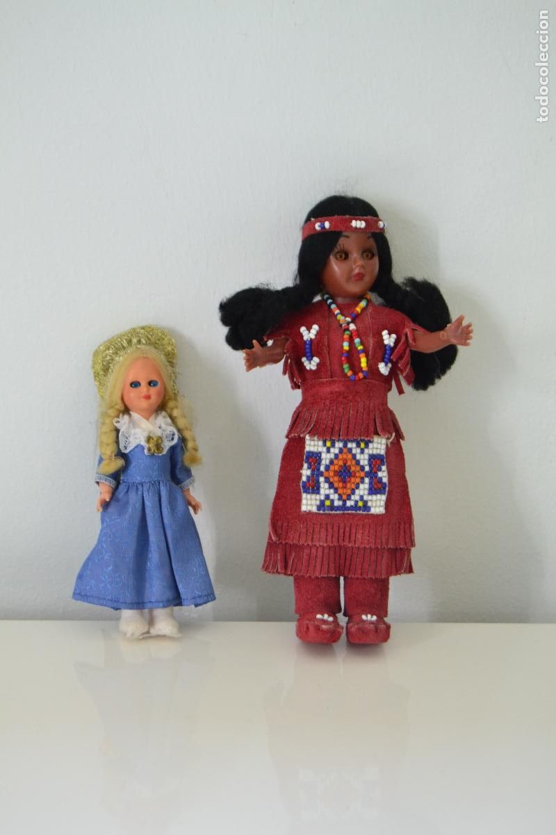 Mu&ntilde;ecas espa&ntilde;olas modernas: CG-27 LOTE DE DOS MU&Ntilde;ECAS DE CELULOIDE, - Foto 1