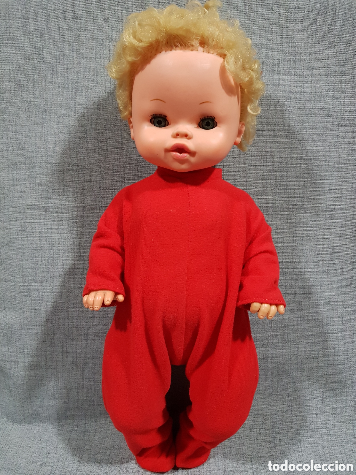 Mu&ntilde;ecas espa&ntilde;olas modernas: MU&Ntilde;ECA BEB&Eacute; RUBIO PIP&Iacute; BB 44 CMS. OJOS DURMIENTES. - Foto 1