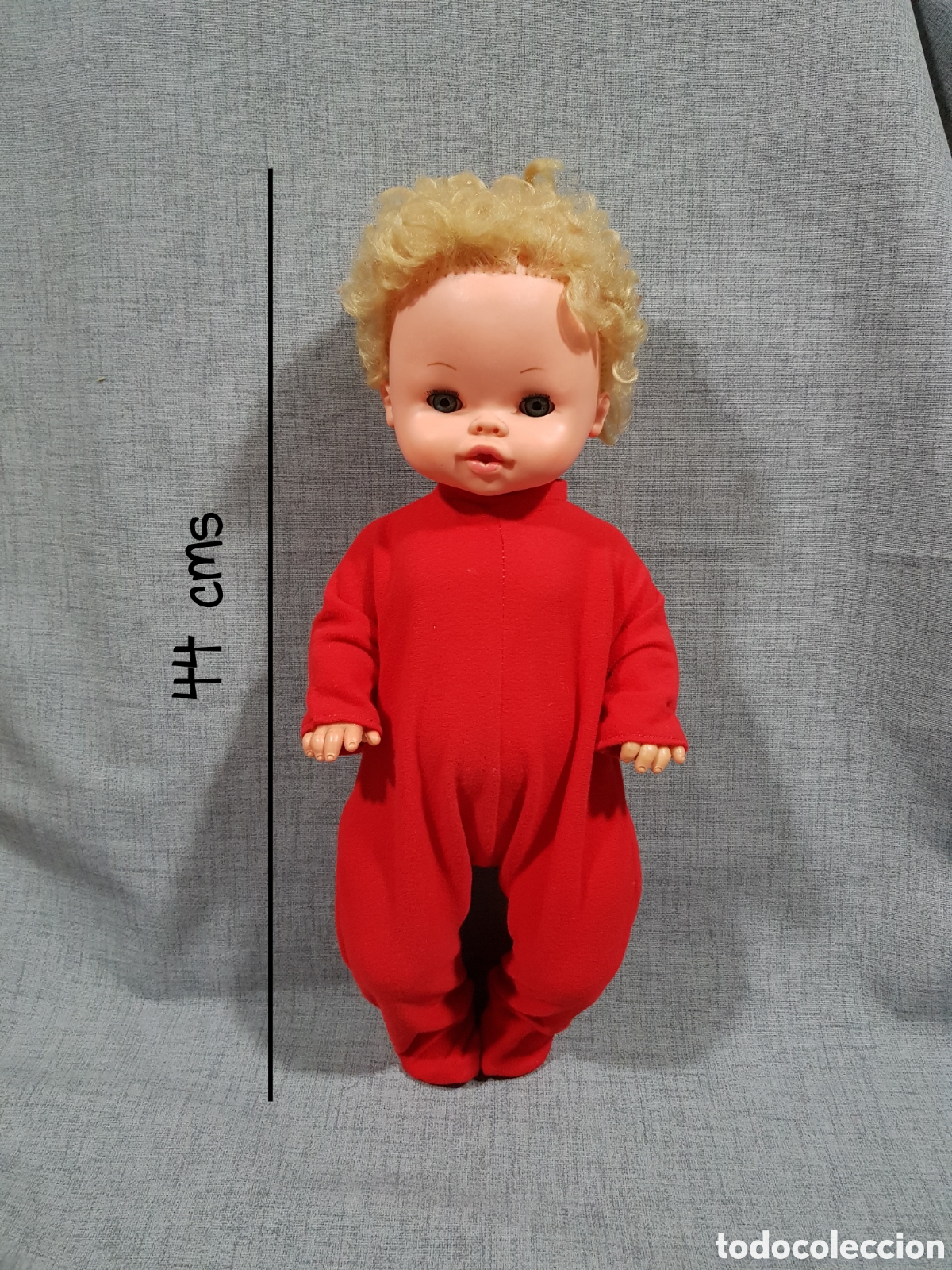 Mu&ntilde;ecas espa&ntilde;olas modernas: MU&Ntilde;ECA BEB&Eacute; RUBIO PIP&Iacute; BB 44 CMS. OJOS DURMIENTES. - Foto 2