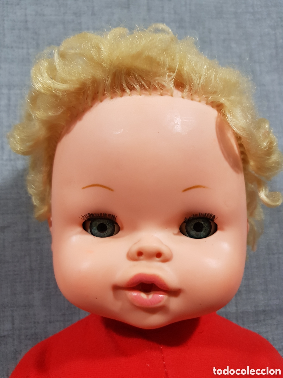 Mu&ntilde;ecas espa&ntilde;olas modernas: MU&Ntilde;ECA BEB&Eacute; RUBIO PIP&Iacute; BB 44 CMS. OJOS DURMIENTES. - Foto 3