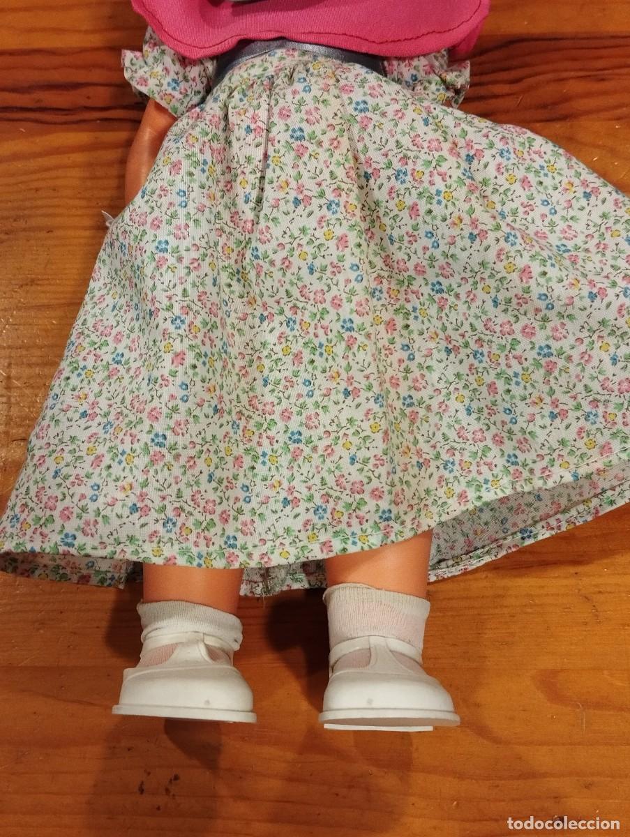 Mu&ntilde;ecas espa&ntilde;olas modernas: MU&Ntilde;ECA MARCA &rdquo;BB&rdquo; DE PELO COLOR ROSA. - Foto 4