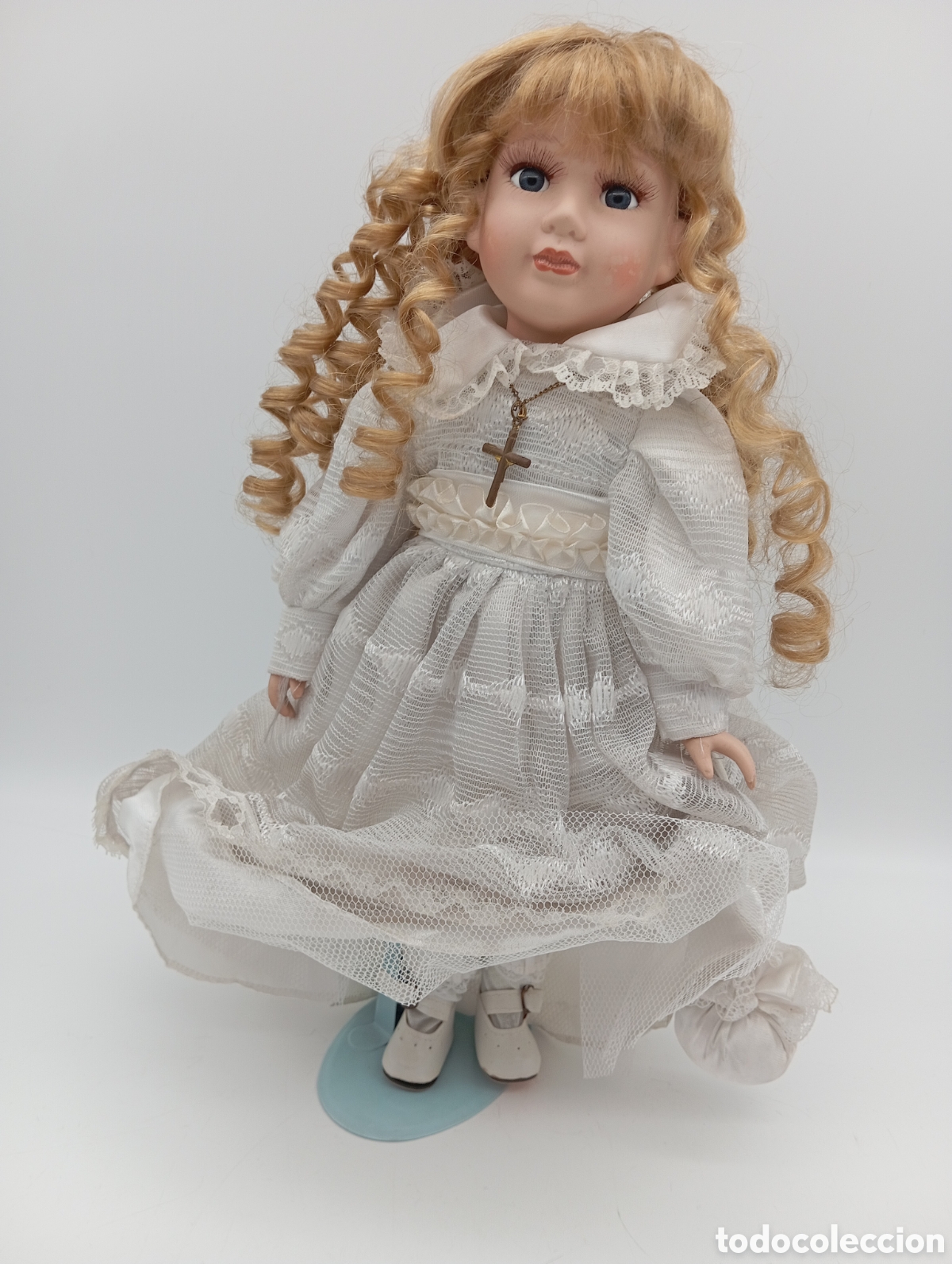 Mu&ntilde;ecas espa&ntilde;olas modernas: Mu&ntilde;eca porcelana de primera comuni&oacute;n - Foto 3