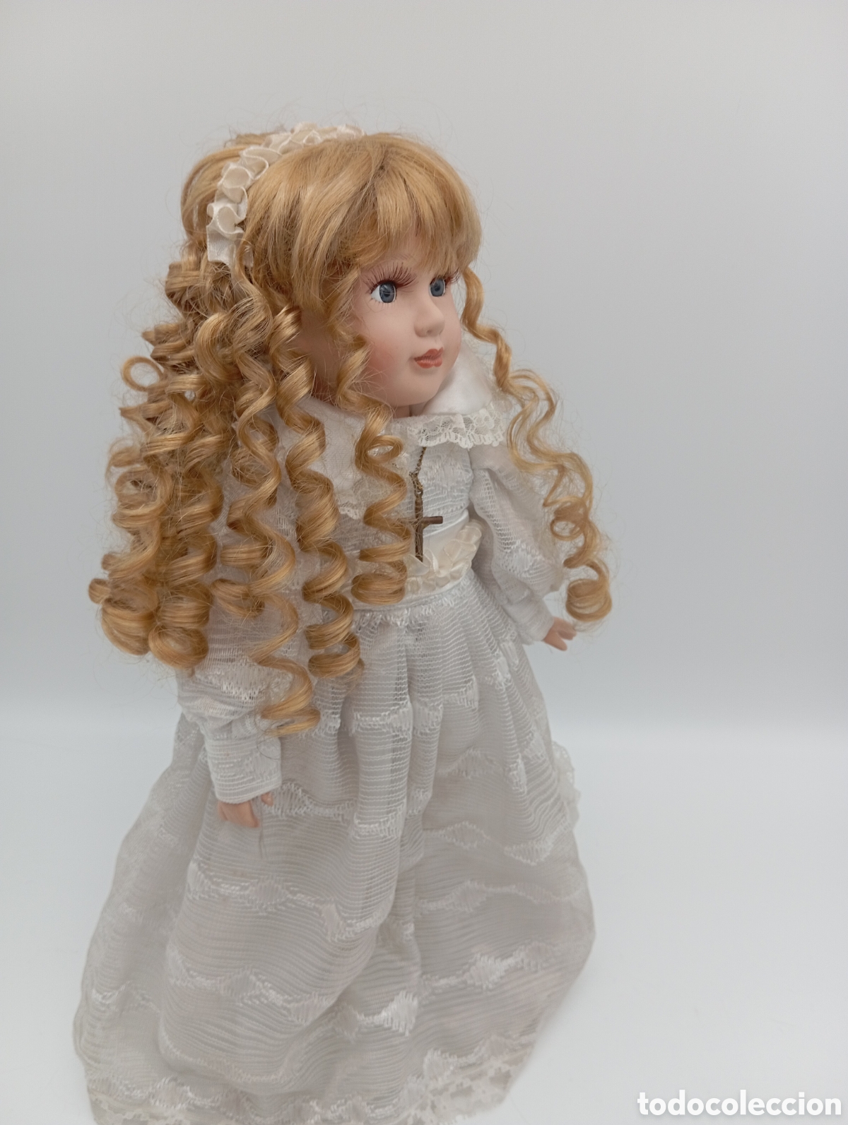 Mu&ntilde;ecas espa&ntilde;olas modernas: Mu&ntilde;eca porcelana de primera comuni&oacute;n - Foto 7