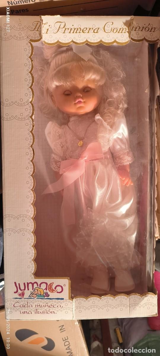 Mu&ntilde;ecas espa&ntilde;olas modernas: Mu&ntilde;eca de comunion marca Jumaco en su caja - Foto 1