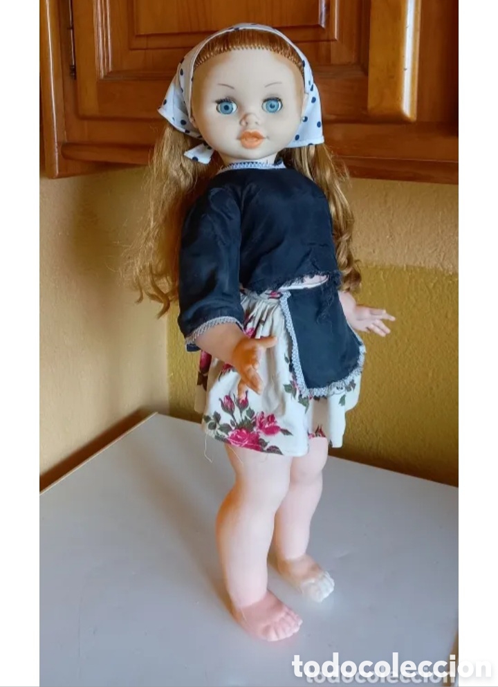 Mu&ntilde;ecas espa&ntilde;olas modernas: ANTIGUA MU&Ntilde;ECA REGIONAL 57CM - Foto 1