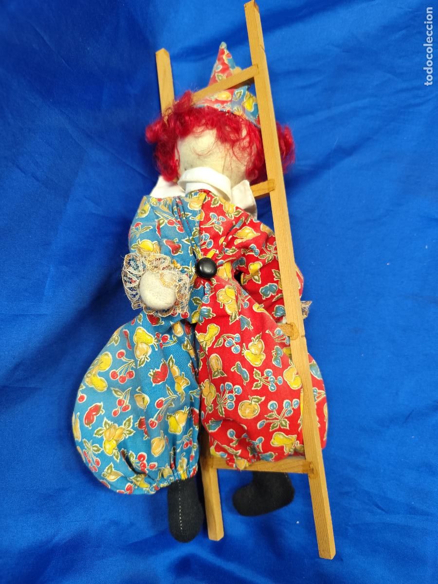 Mu&ntilde;ecas espa&ntilde;olas modernas: MU&Ntilde;ECA MARCA ESPA&Ntilde;OLA PAYASO CON ESCALERA - Foto 2