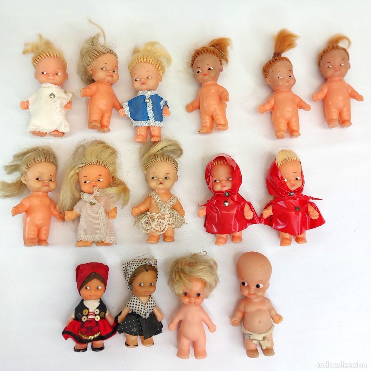 Mu&ntilde;ecas espa&ntilde;olas modernas: LOTE DE 15 MINI MU&Ntilde;ECAS MARCA SILQUI. - Foto 1