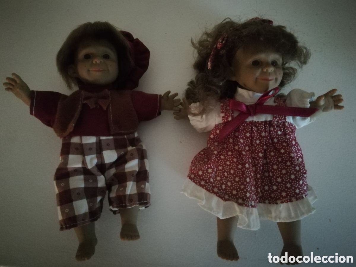 Mu&ntilde;ecas espa&ntilde;olas modernas: PAREJA DE MU&Ntilde;ECOS GEMELOS, GESTITOS, ROPA ORIGINAL - Foto 2