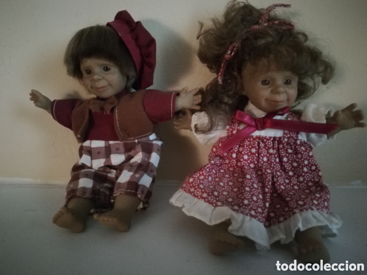 Mu&ntilde;ecas espa&ntilde;olas modernas: PAREJA DE MU&Ntilde;ECOS GEMELOS, GESTITOS, ROPA ORIGINAL - Foto 1