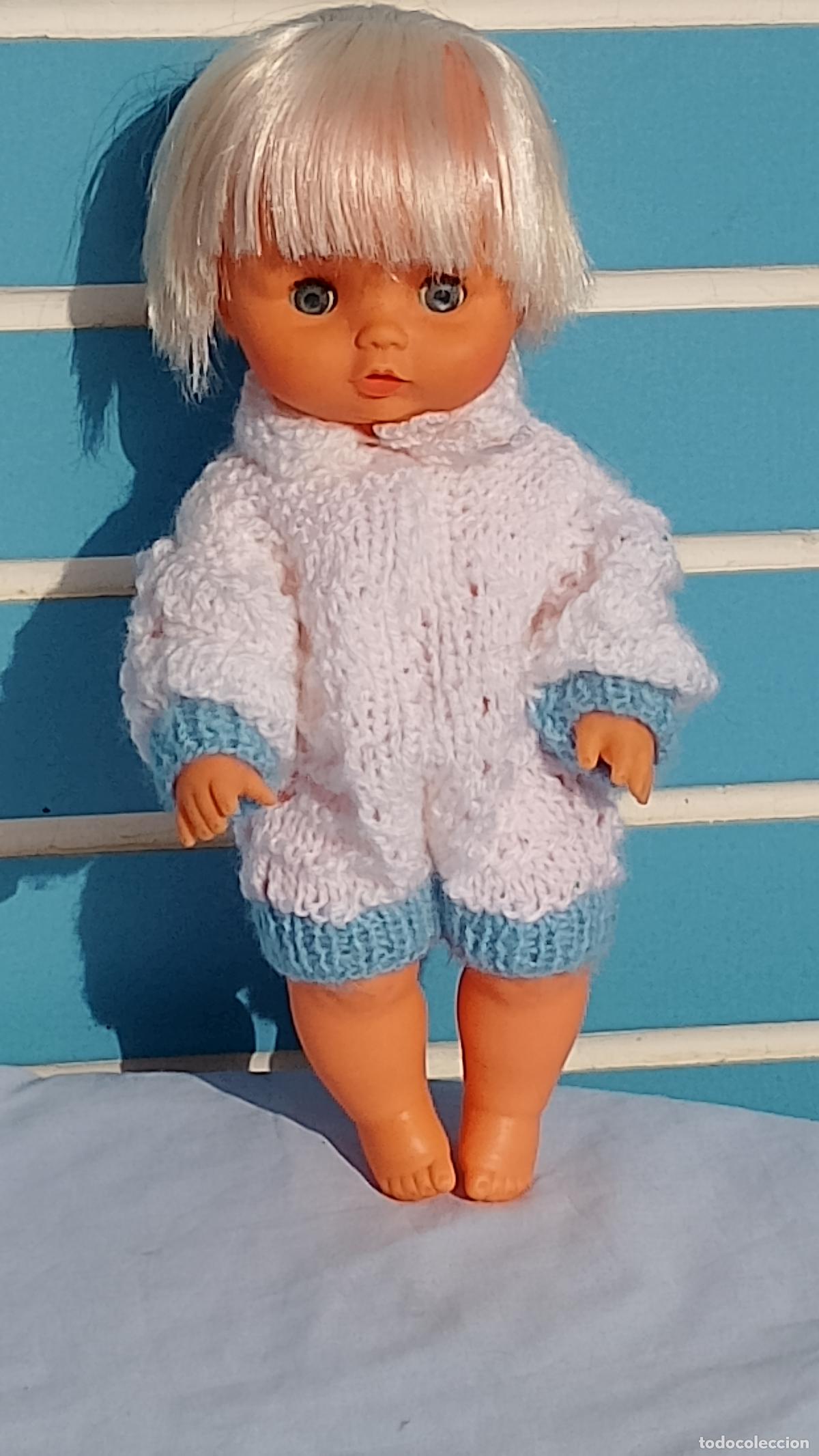 Mu&ntilde;ecas Espa&ntilde;olas Modernas: Antigua mu&ntilde;eca beb&eacute; extranjera rubia