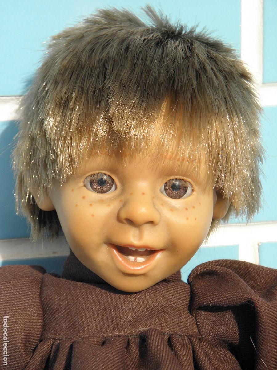 Mu&ntilde;ecas espa&ntilde;olas modernas: Antiguo mu&ntilde;eco Gestitos Expression Doll sonriente - Foto 2
